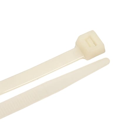 Forney Cable Tie, 25-1/2 in L, 7 in Max Bundle Dia., Natural, Nylon 6/6, 175 lb Strength, 25 PK 62081